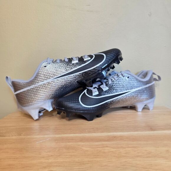 Nike Vapor Edge Speed 360 2 Football Cleats Black Silver DA5455-003 Men's Size 9 - Picture 4 of 9
